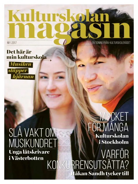 Omslag till Kulturskolan magasin nr 1 2017