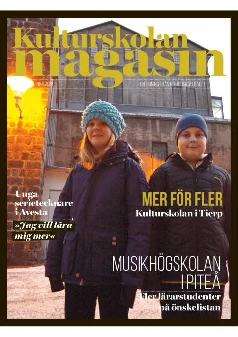Omslag till Kulturskolan magasin nr 1 2018