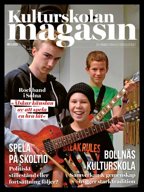 Omslag till Kulturskolan magasin nr 5 2020