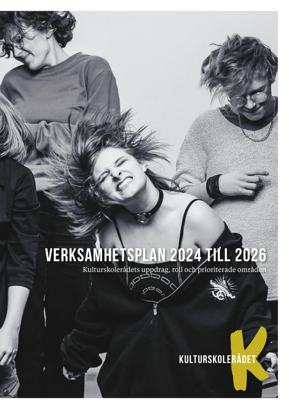 Omslag till Kulturskolerådets verksamhetsplan 2024 till 2026