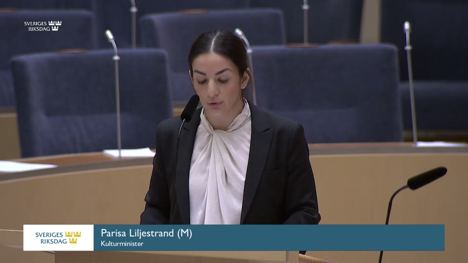 Bild till Halveringen av kulturskolebidraget - interpellation i riksdagen (20230328)